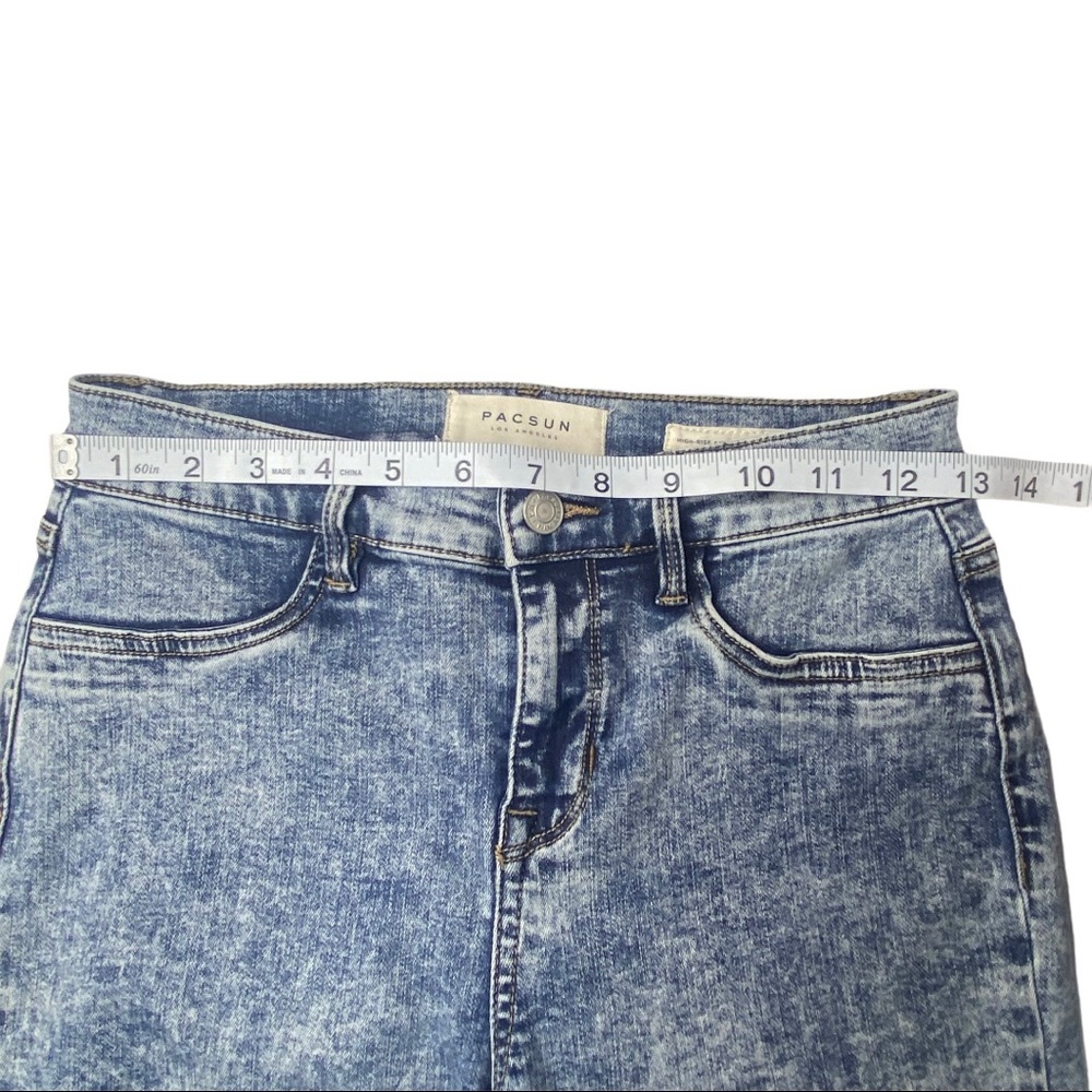 PacSun Acid Wash High-Rise Ankle Leggings - Picture 8 of 11